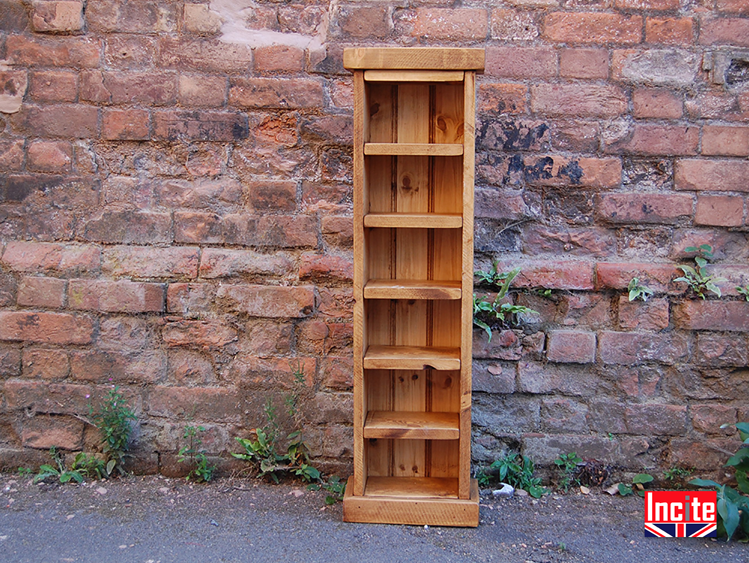 Plank Slim Compact Disc Storage Tower Handcrafted by Incite